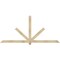 Ekena Millwork Kennewick Rough Sawn Timber Gable Bracket, Douglas Fir, 96"W x 44"H x 2"D x 4"F, 11/12 Pitch GBW096X44X0204KEN00RDF - alternate 1